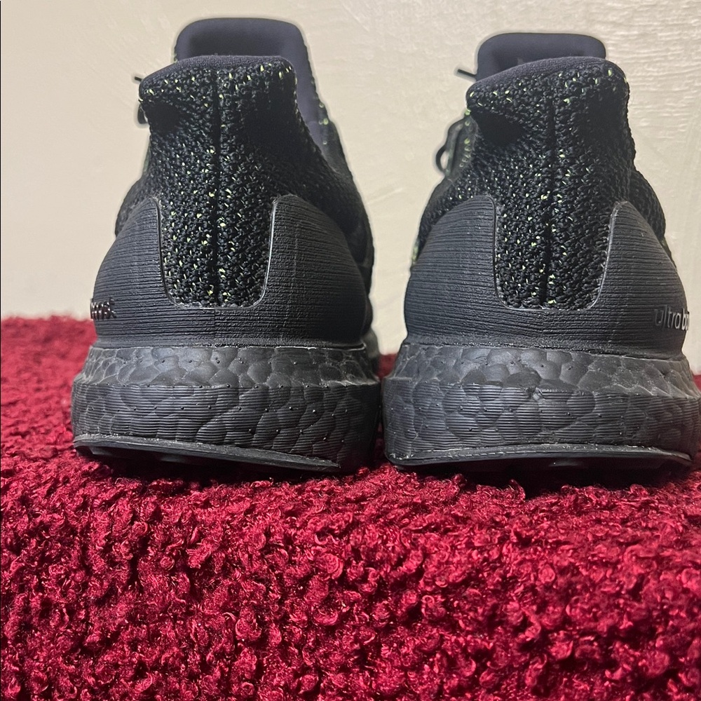 Adidas Mens Ultra Boost Clima Core Black / Solar Red Knit Shoes AQ0482 Size 11 - Picture 5 of 15